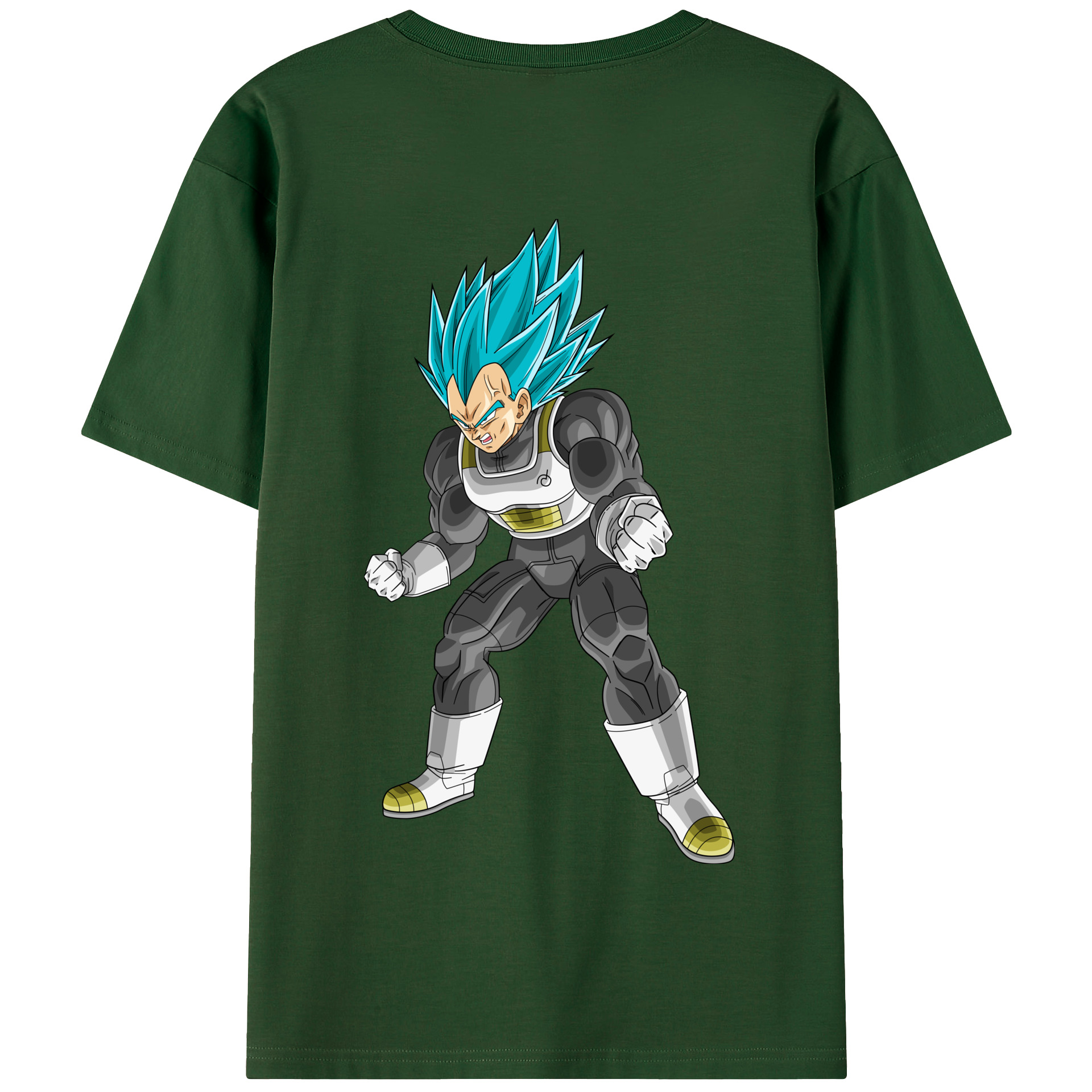 （画像用） ドラゴンボール ベジータ四世（Bejīta Yonsei）DRAGON BALL Vegeta IV 綿100％半袖Tシャツ（背面プリント）